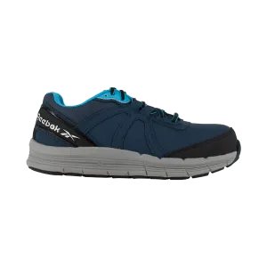 Damen-Sicherheitssportschuh mit Stahlkappe Marineblau/Hellblau