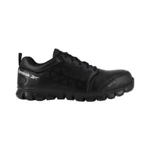 Damen Sublite Cushion Sicherheitsschuhe mit Stahlkappe, sportliche Lederschuhe, Schwarz