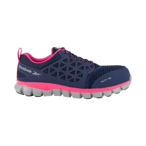 Damen Sublite Cushion Sicherheitssportschuh mit Stahlkappe Blau/Rosa