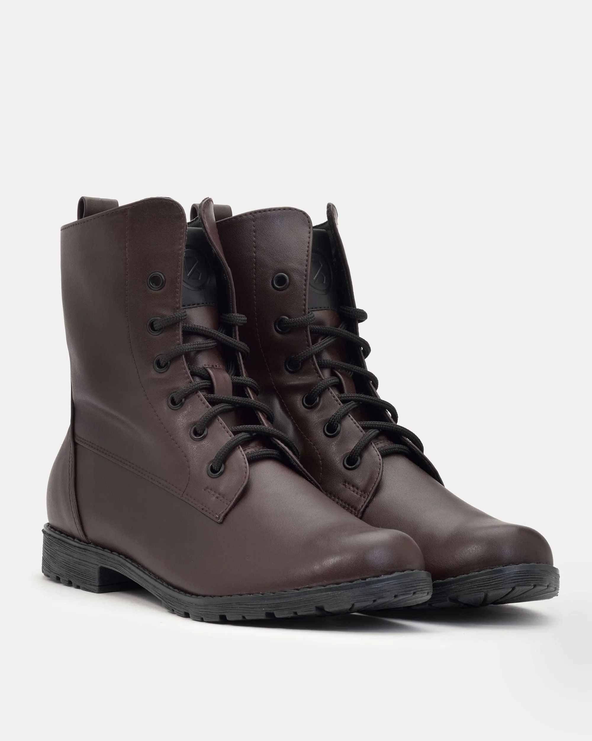 Damen-Worker Nr. 2 Vegea Traubenleder-Stiefel | Schokolade