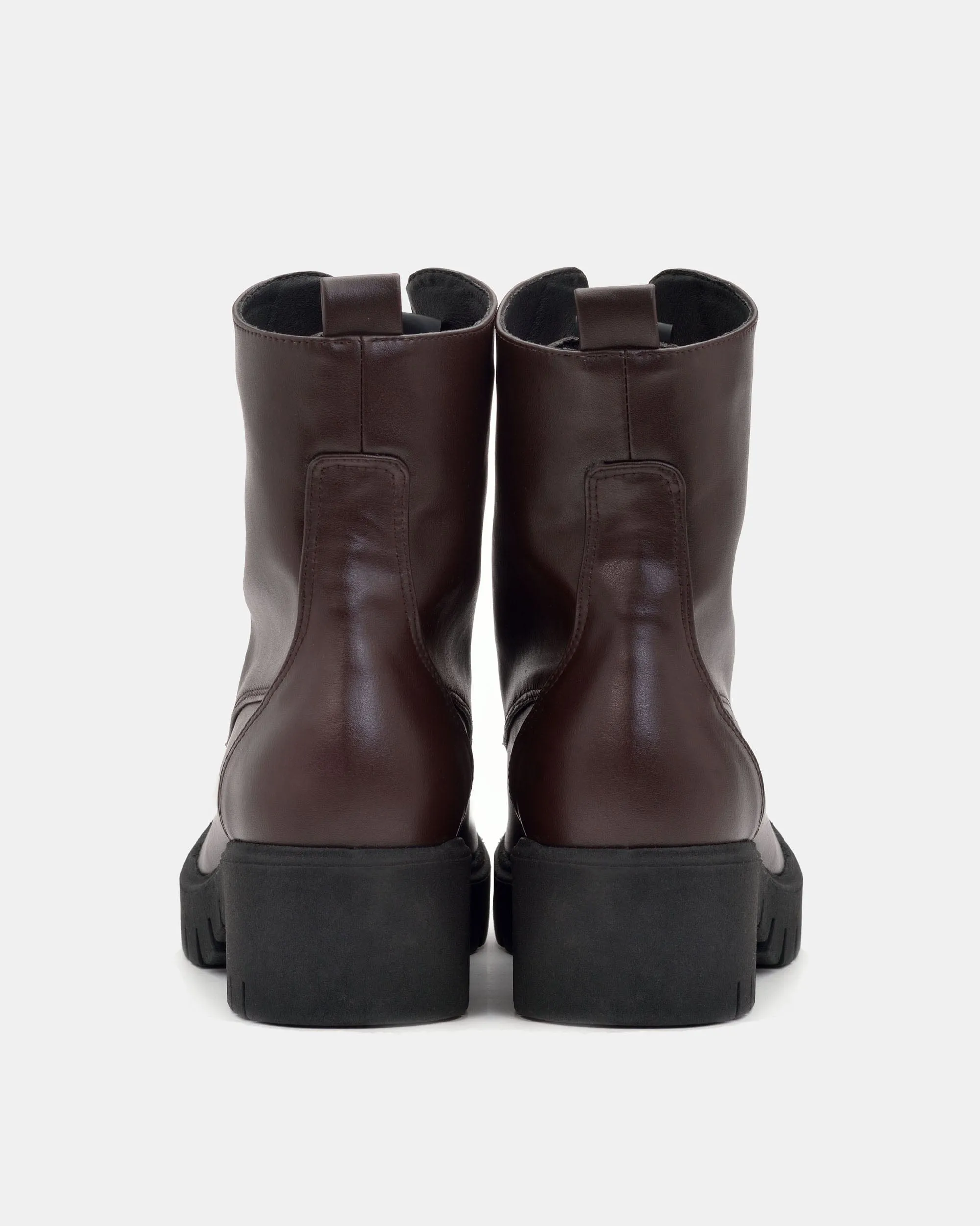 Frauen Arbeiter Nr. 3 Vegea® Traubenleder Stiefel | Schokolade