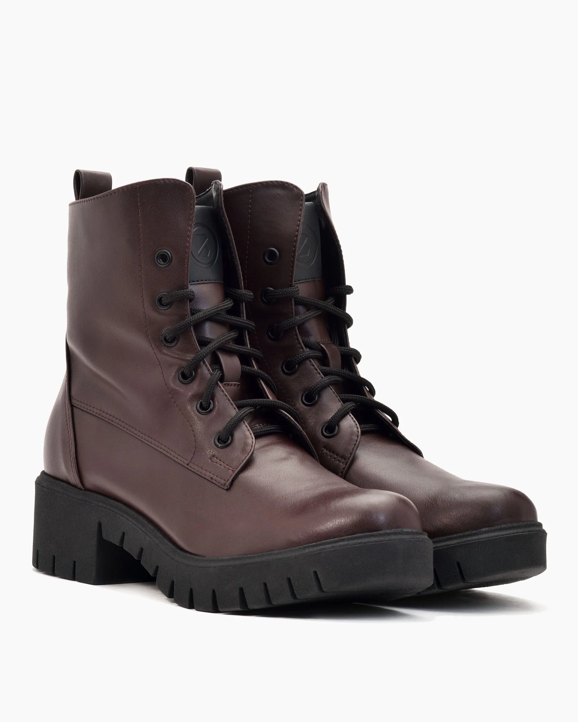 Frauen Arbeiter Nr. 3 Vegea® Traubenleder Stiefel | Schokolade