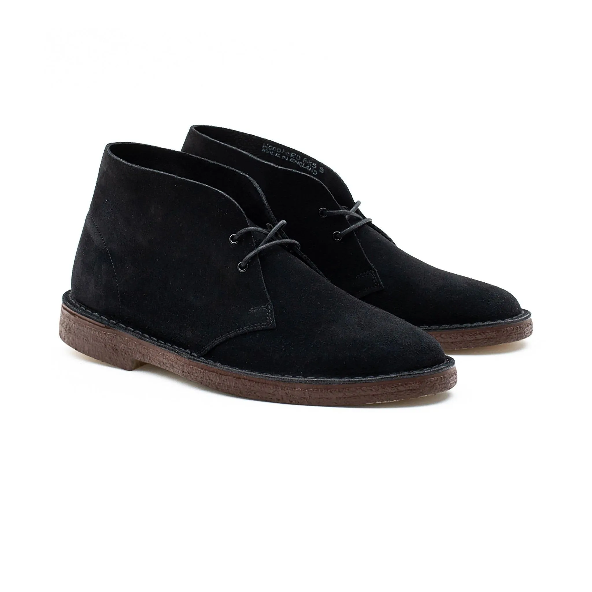 Woodford Desert Boot - Schwarzes Janus Kalbsleder Wildleder
