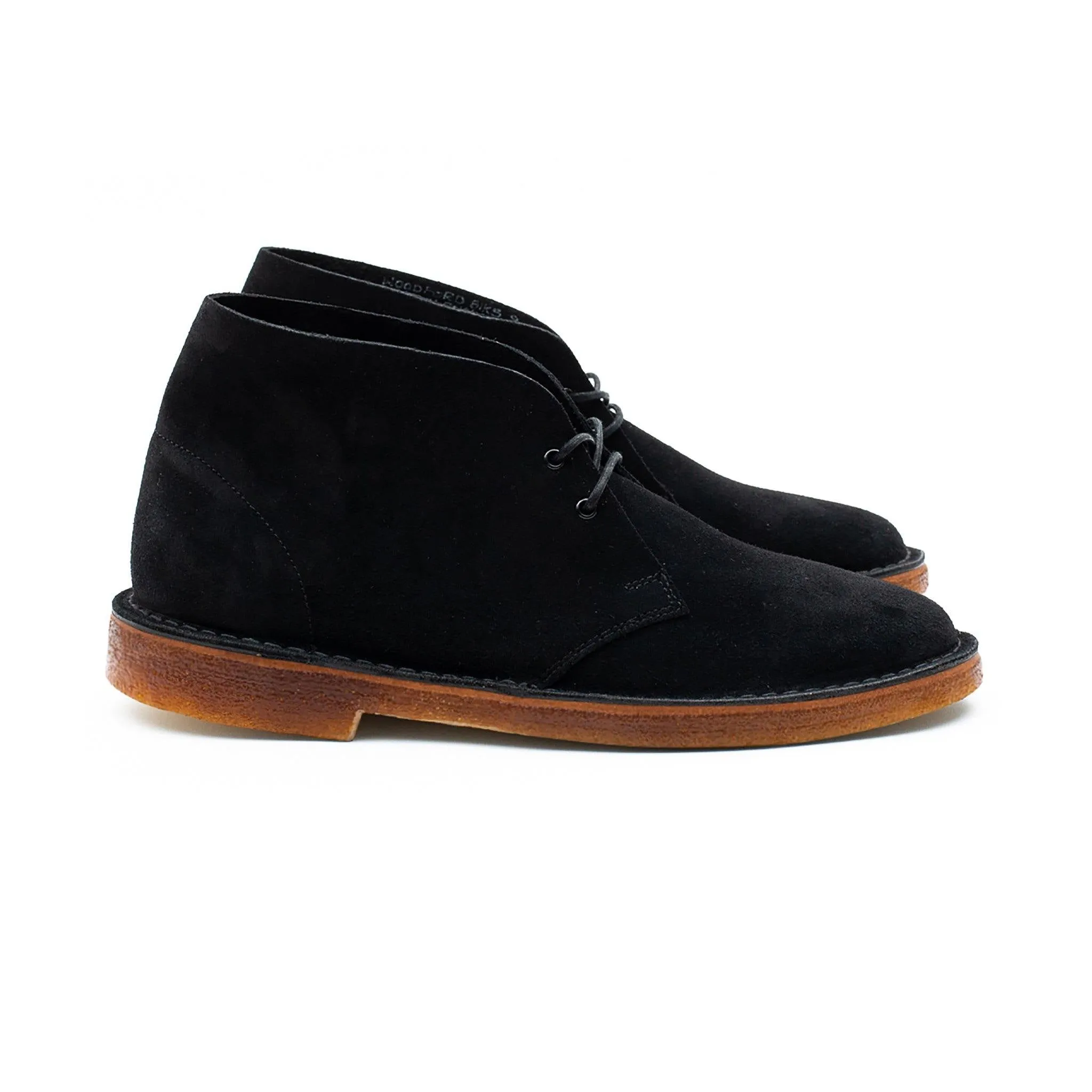Woodford Desert Boot - Schwarzes Janus Kalbsleder Wildleder