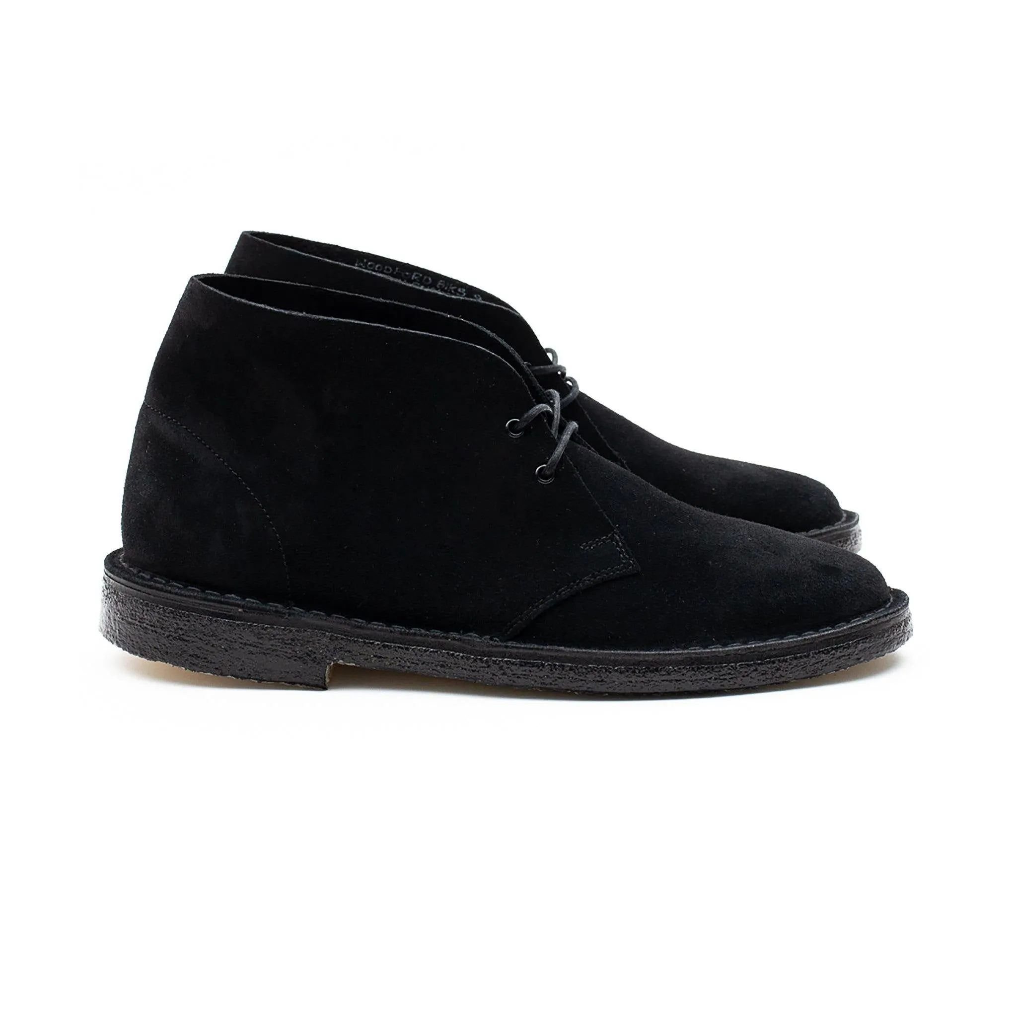 Woodford Desert Boot - Schwarzes Janus Kalbsleder Wildleder