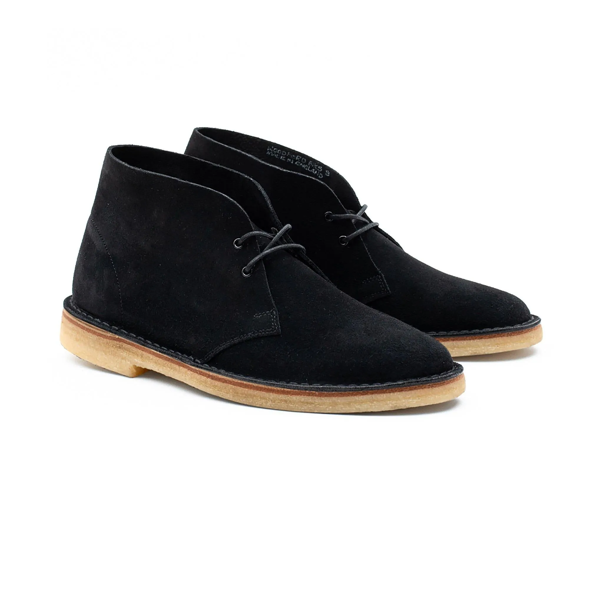 Woodford Desert Boot - Schwarzes Janus Kalbsleder Wildleder
