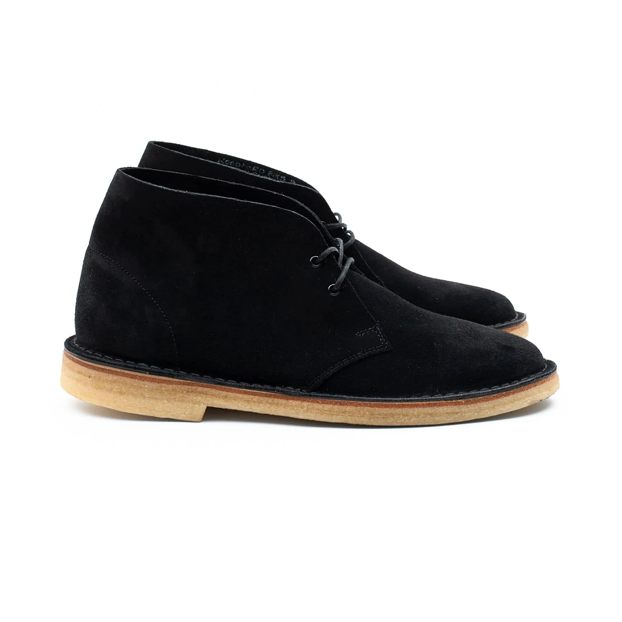 Woodford Desert Boot - Schwarzes Janus Kalbsleder Wildleder