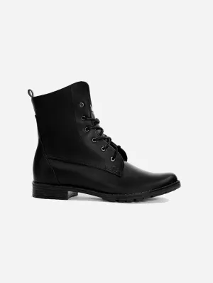 Workers Nr. 2 Desserto® Kaktusleder Vegane Stiefel | Schwarz