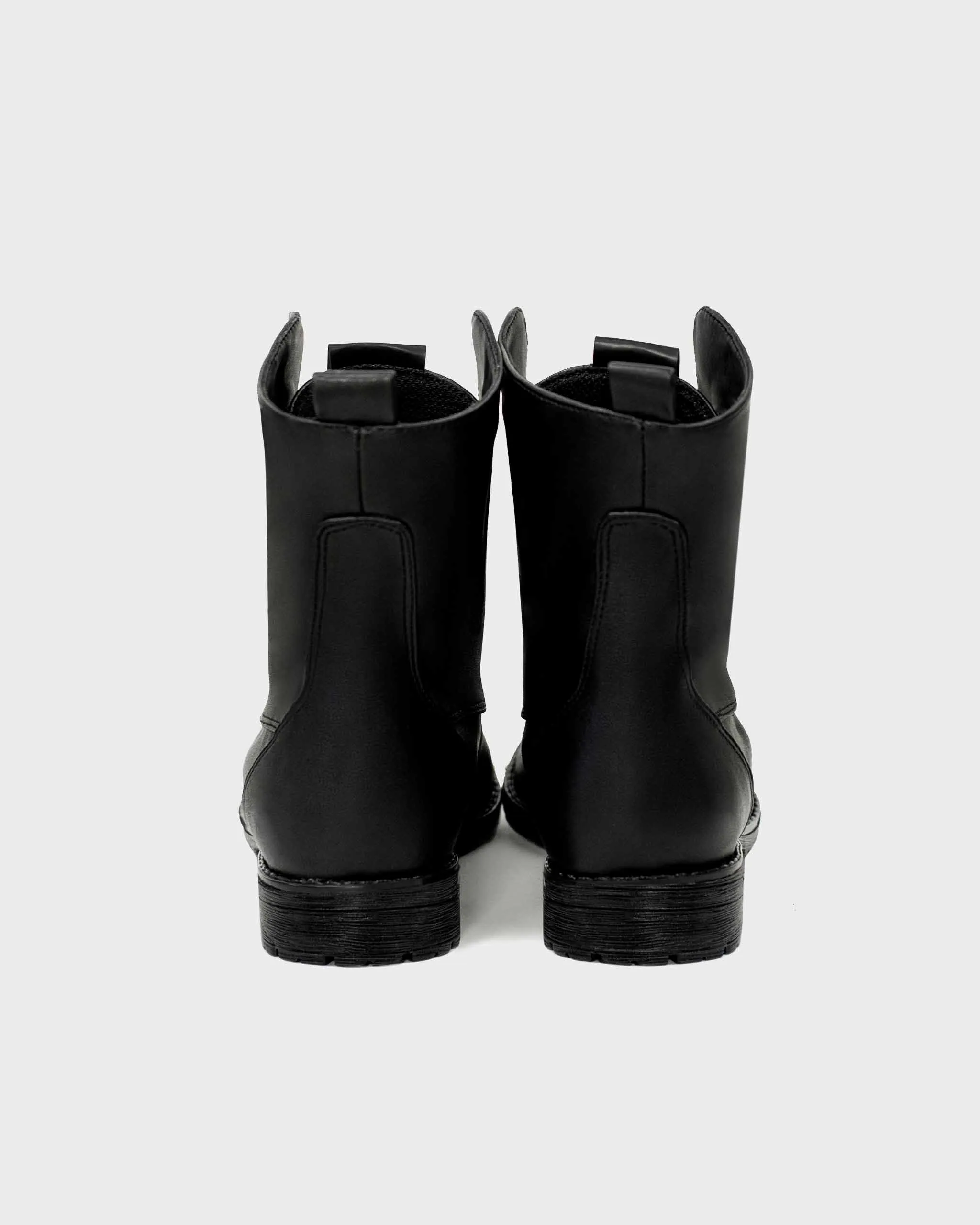 Workers Nr. 2 Desserto® Kaktusleder Vegane Stiefel | Schwarz