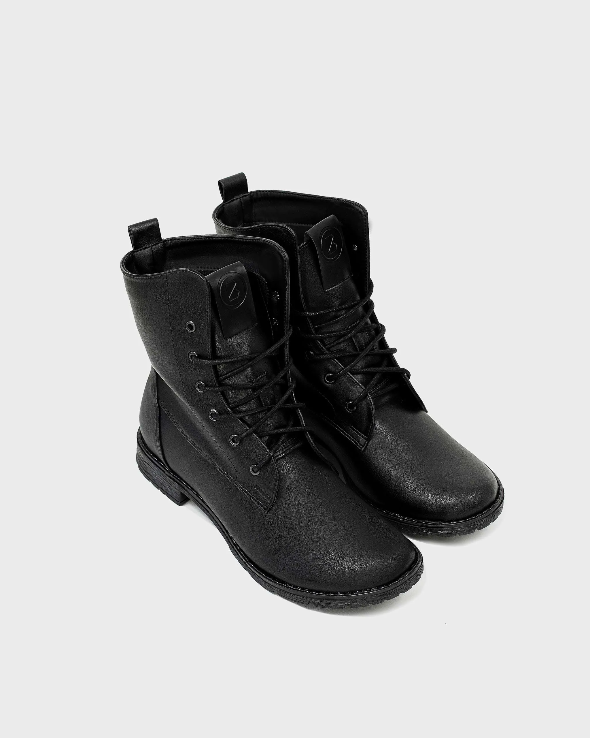 Workers Nr. 2 Desserto® Kaktusleder Vegane Stiefel | Schwarz