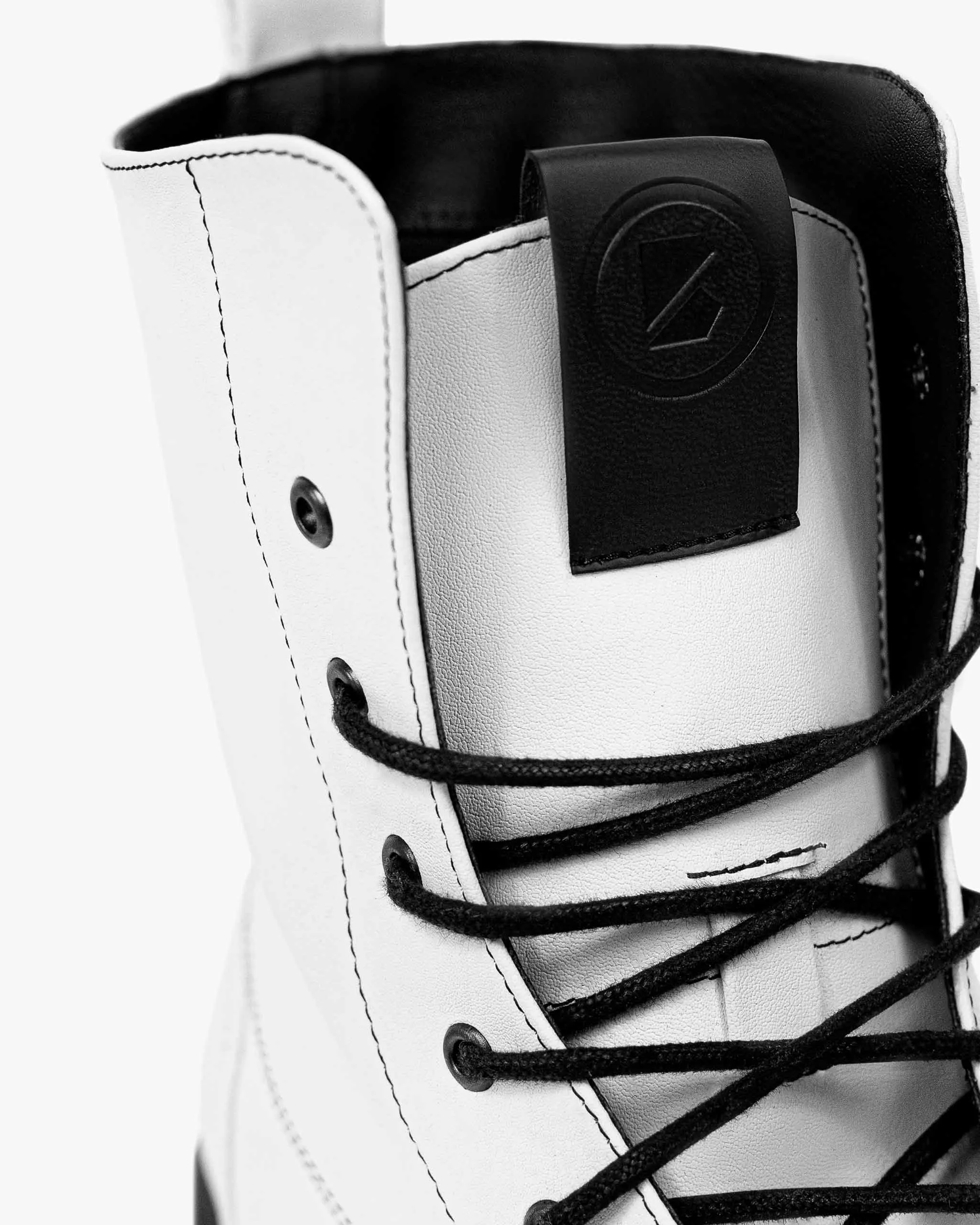 Workers Nr. 3 Desserto® Kaktusleder Vegane Stiefel | Weiß