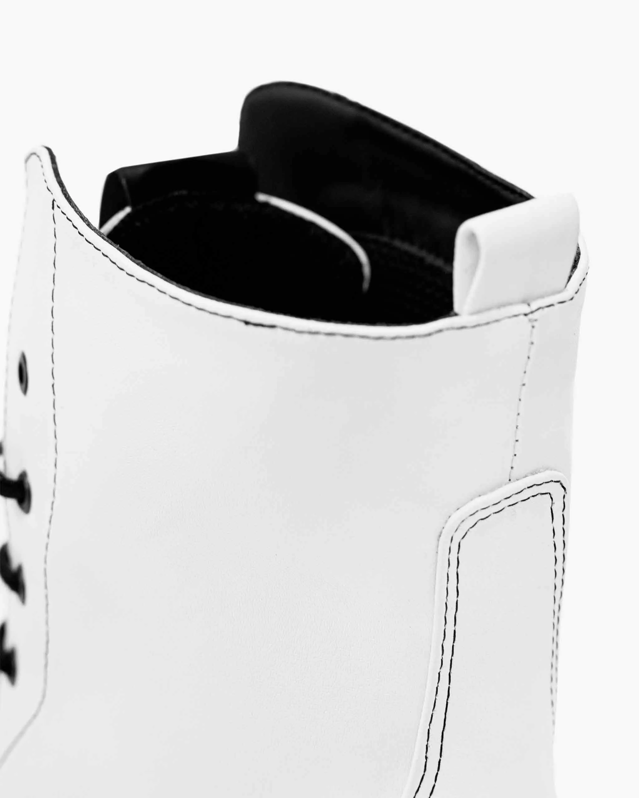Workers Nr. 3 Desserto® Kaktusleder Vegane Stiefel | Weiß