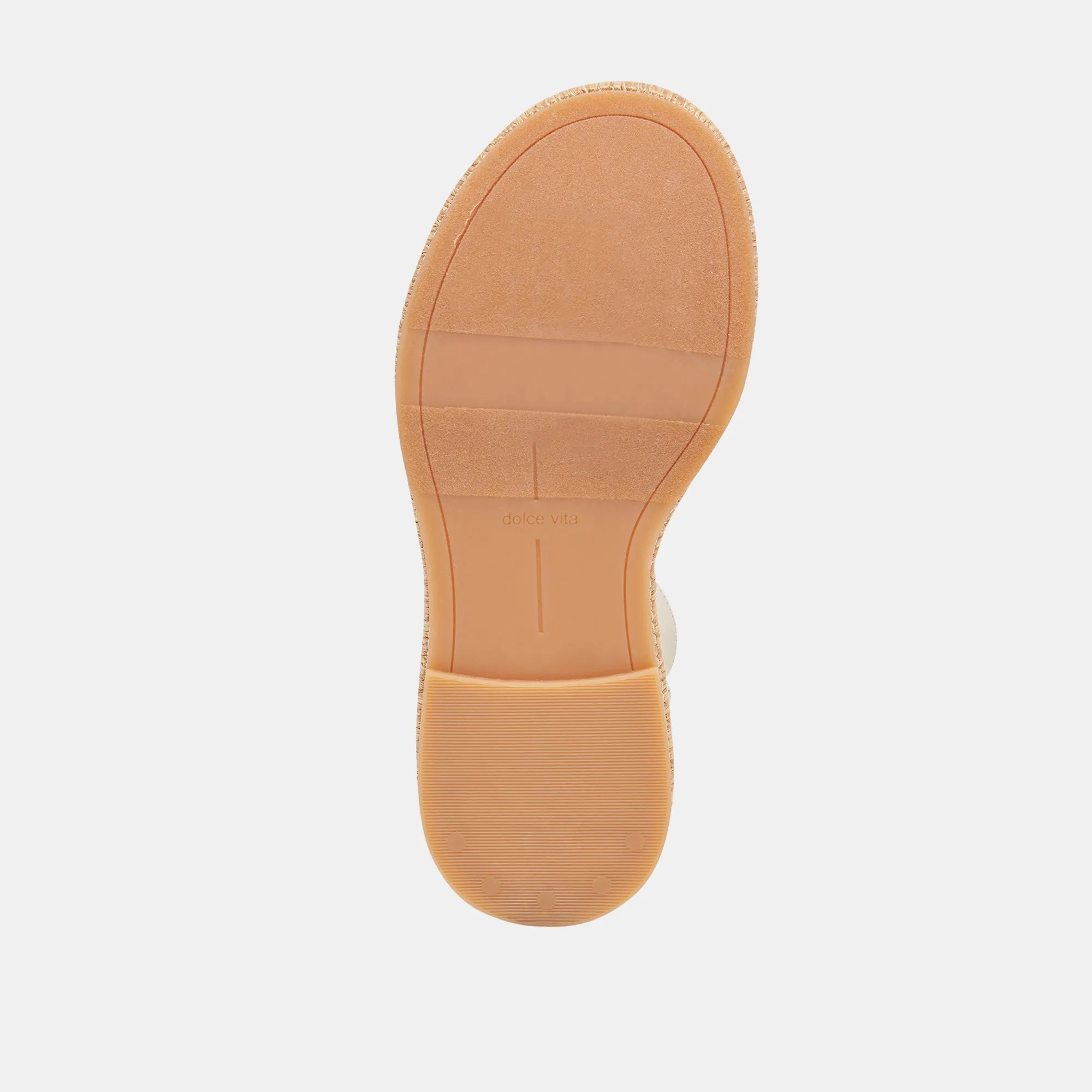 WRILEY SANDALS CREME GEFLECHTENE RAFFIA