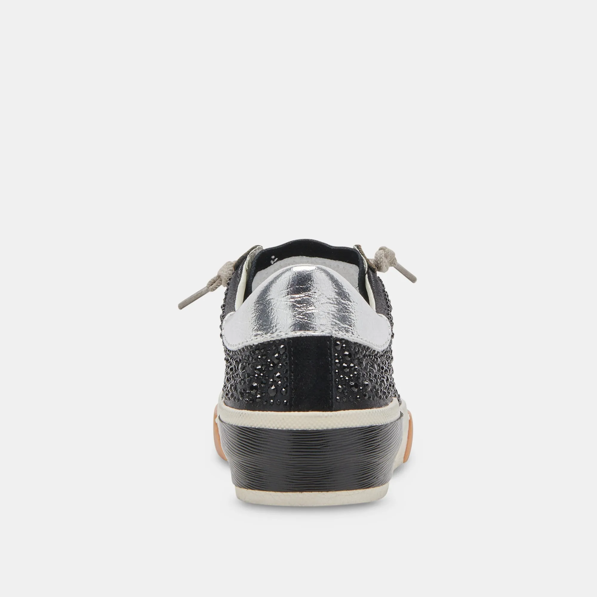 ZINA CRYSTAL SNEAKERS SCHWARZES WILDLEDER
