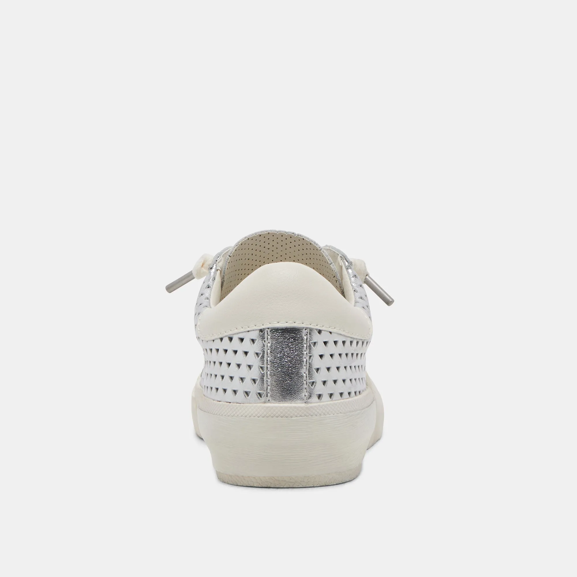 ZINA PERF 360 SNEAKERS SILBER LEDER