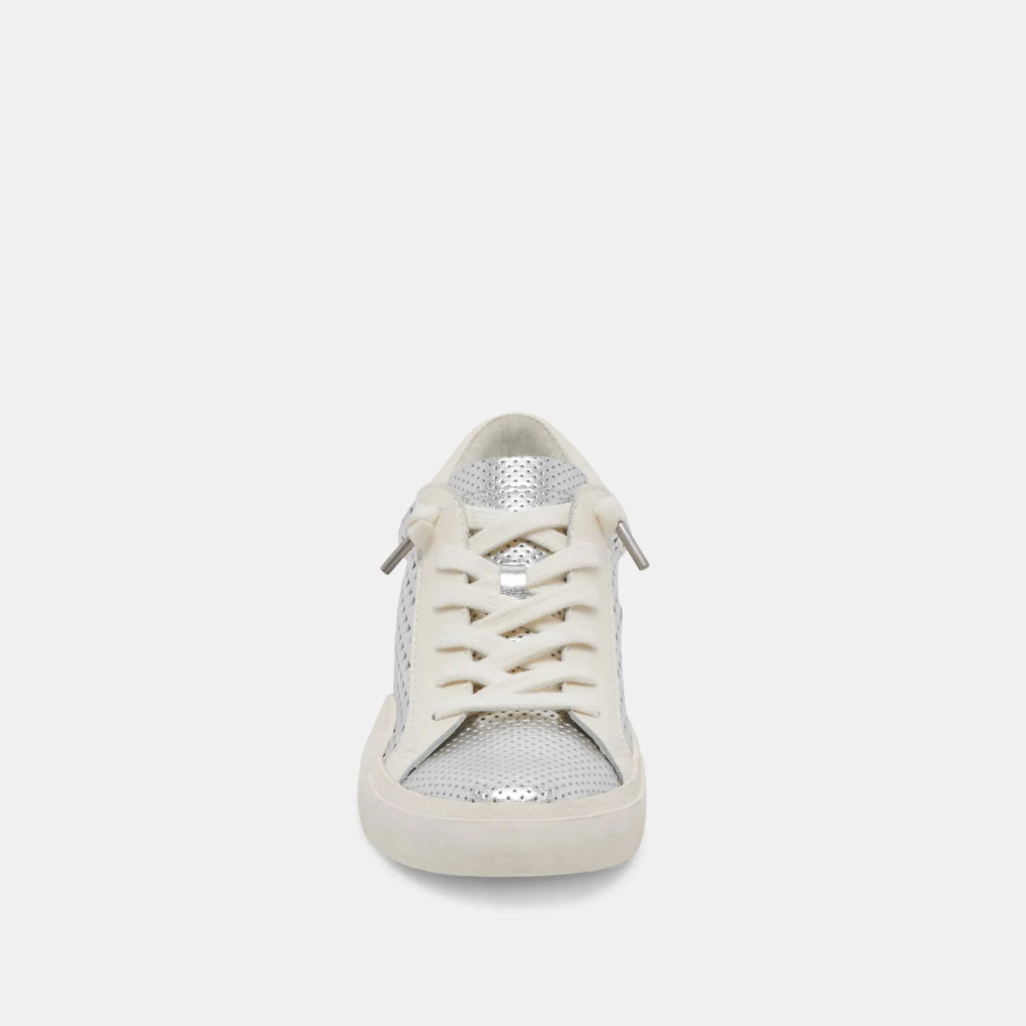 ZINA PERF 360 SNEAKERS SILBER LEDER