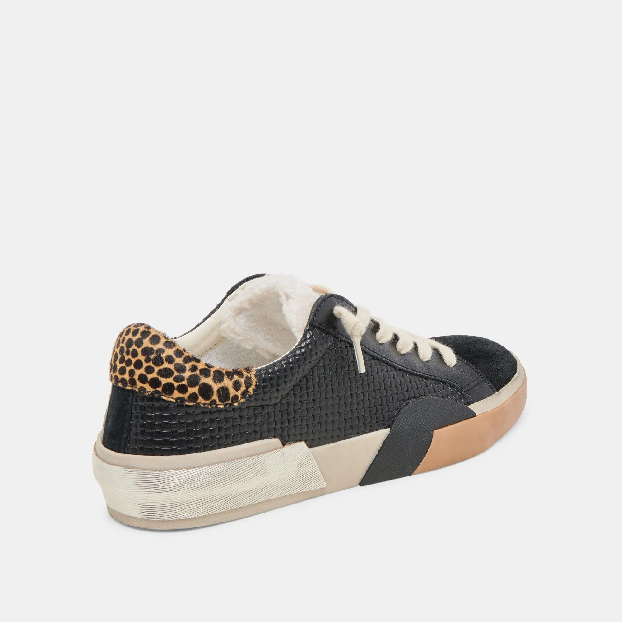 ZINA PLUSH SNEAKERS SCHWARZ MULTI GEWEBT