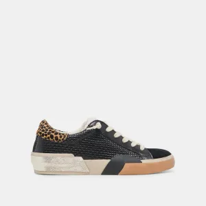 ZINA PLUSH SNEAKERS SCHWARZ MULTI GEWEBT