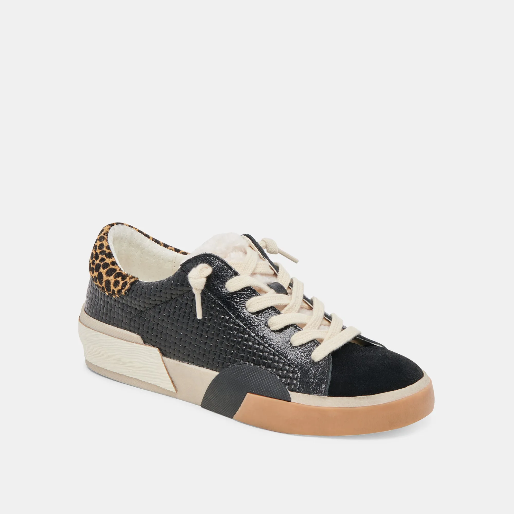 ZINA PLUSH SNEAKERS SCHWARZ MULTI GEWEBT