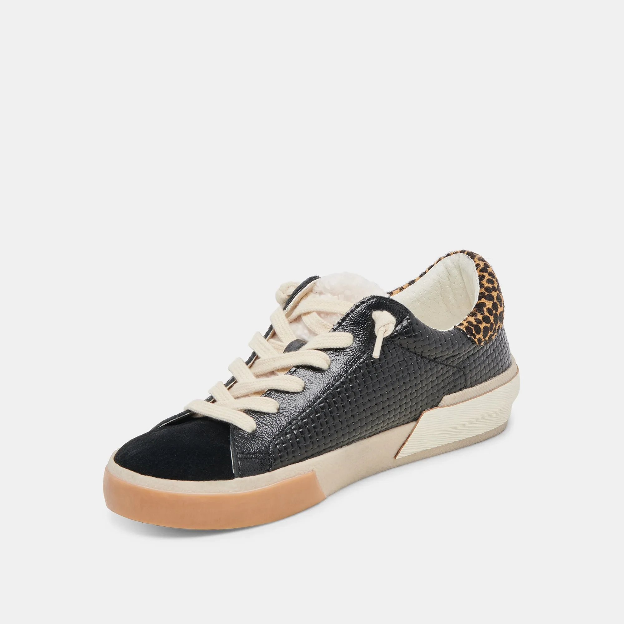 ZINA PLUSH SNEAKERS SCHWARZ MULTI GEWEBT