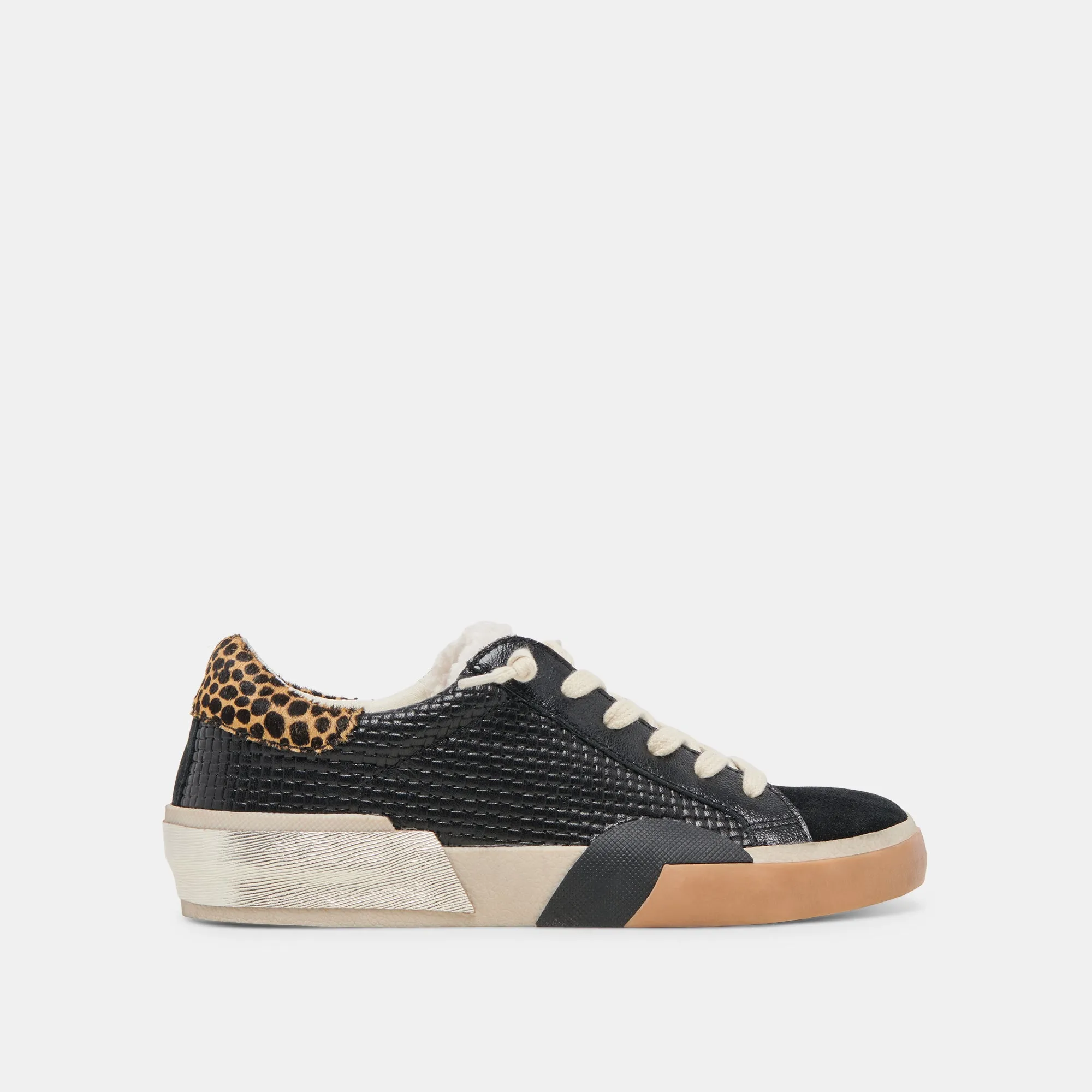 ZINA PLUSH SNEAKERS SCHWARZ MULTI GEWEBT
