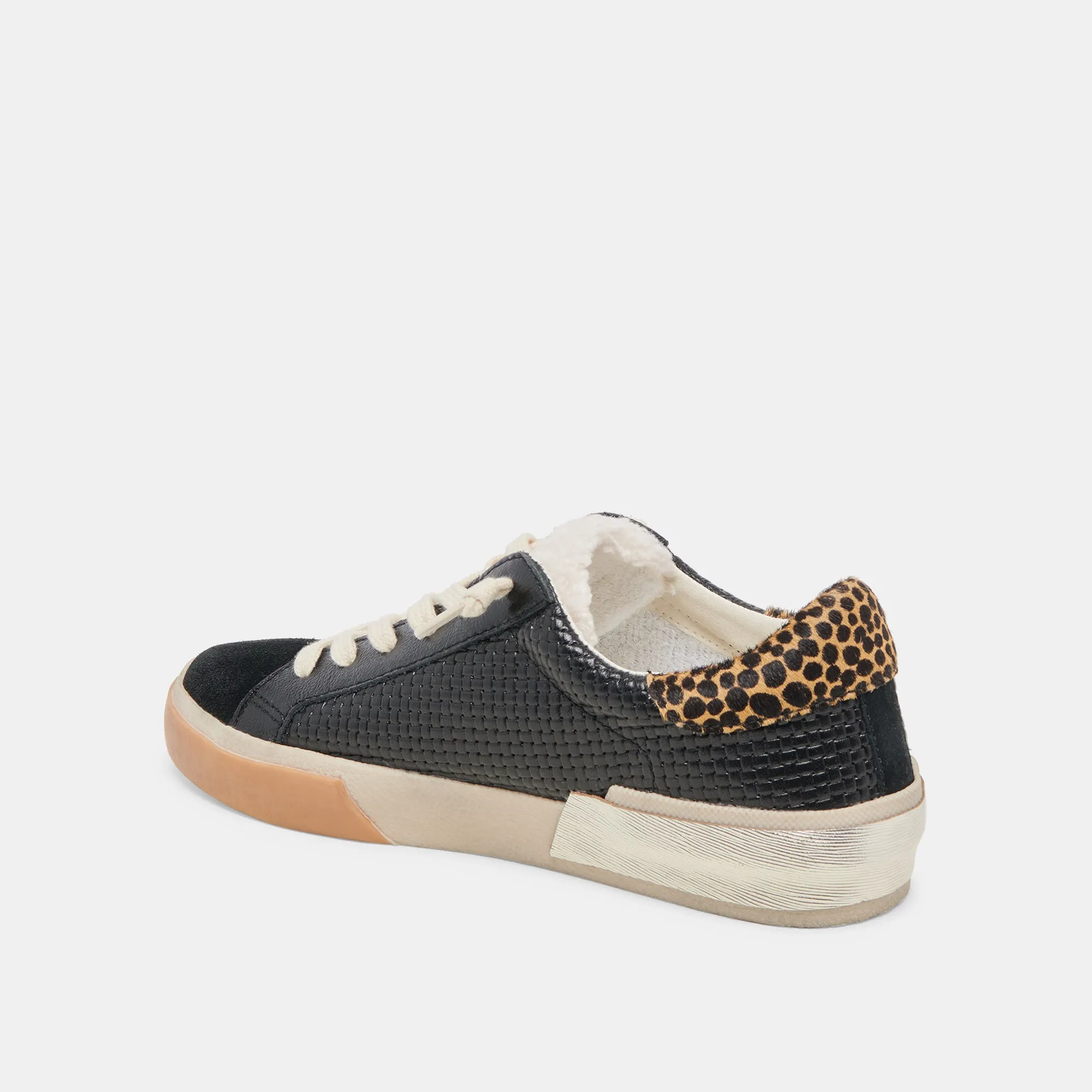 ZINA PLUSH SNEAKERS SCHWARZ MULTI GEWEBT