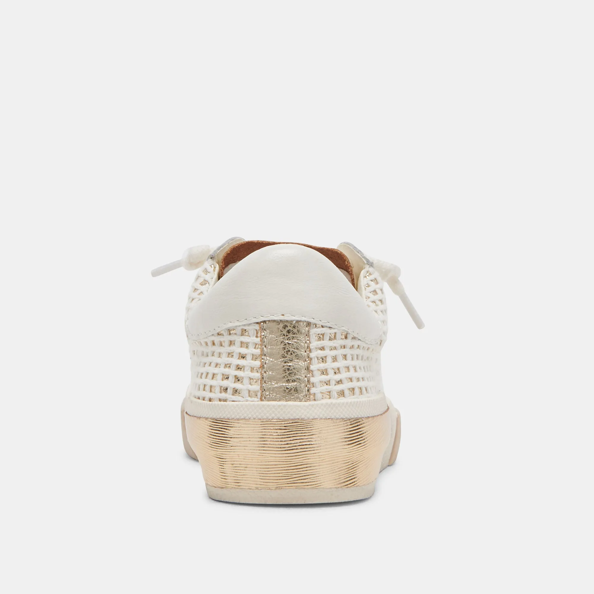 ZINA SNEAKERS KNOCHE GOLD GEWEBT