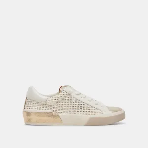 ZINA SNEAKERS KNOCHE GOLD GEWEBT