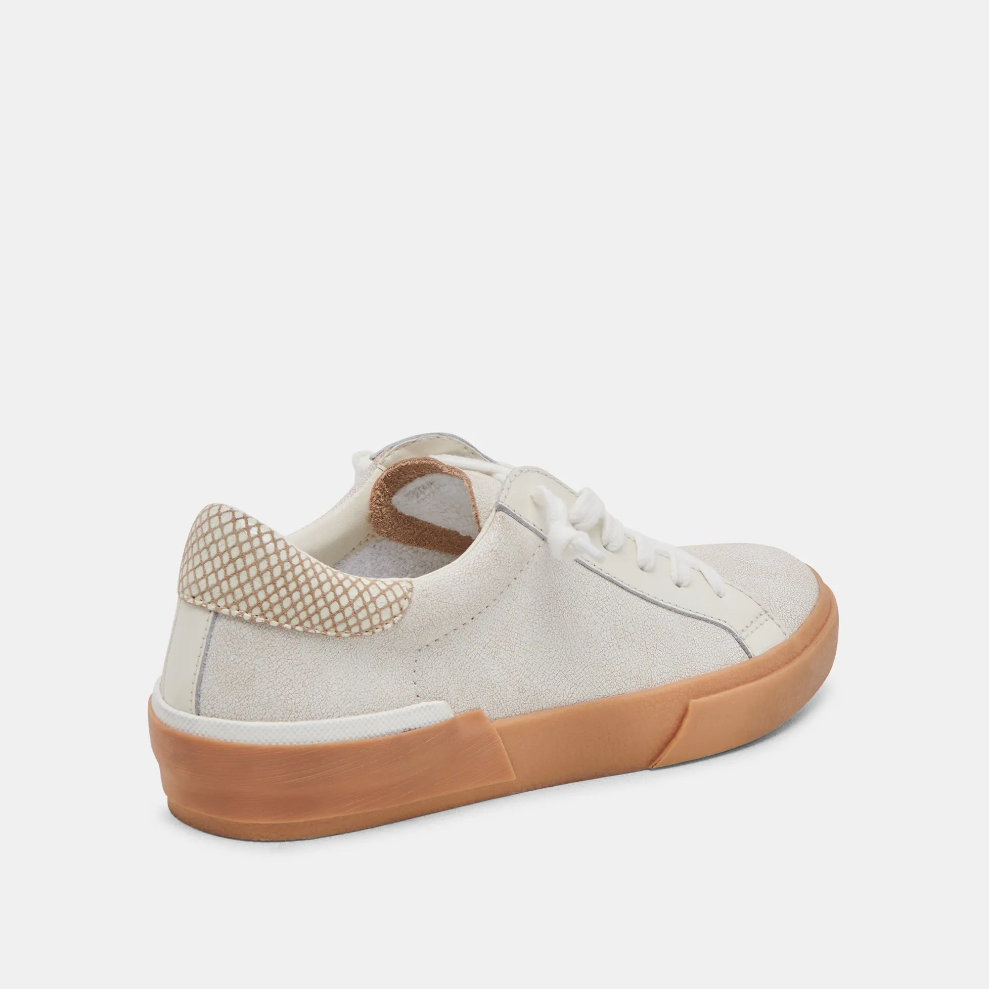 ZINA SNEAKERS ELFENBEIN MULTI GEBROCHENES LEDER
