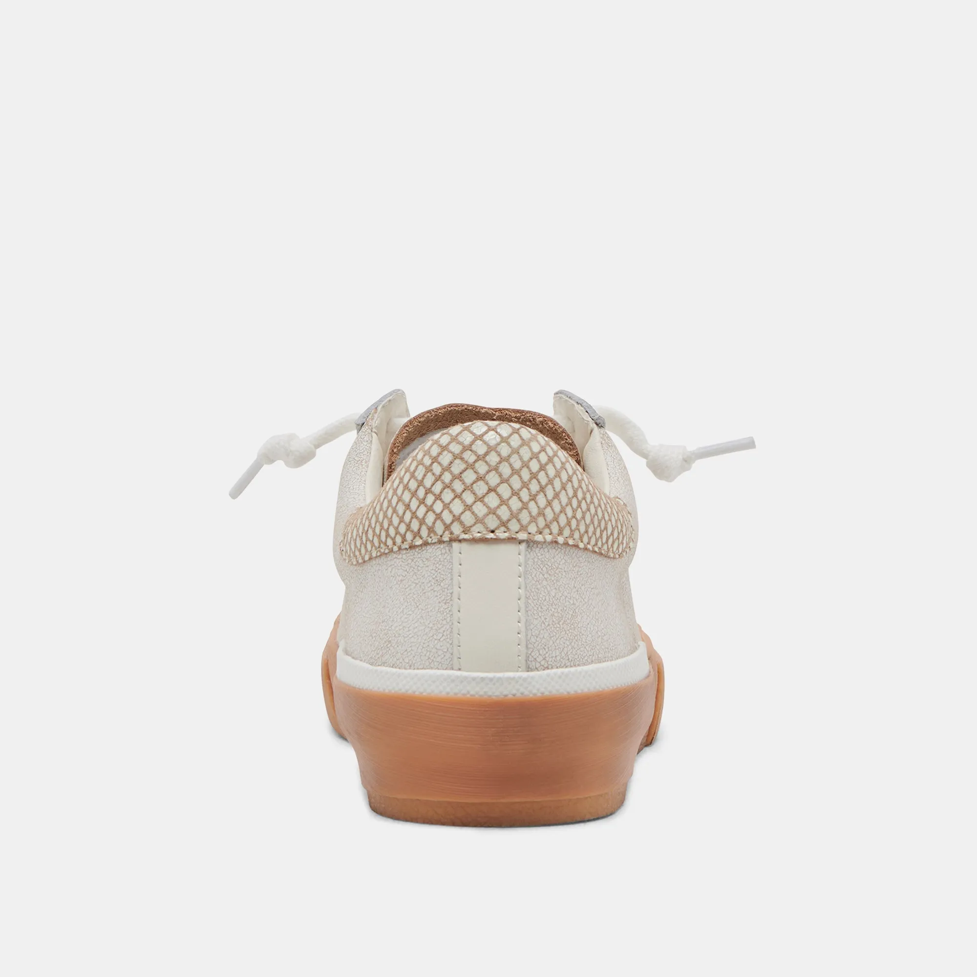 ZINA SNEAKERS ELFENBEIN MULTI GEBROCHENES LEDER