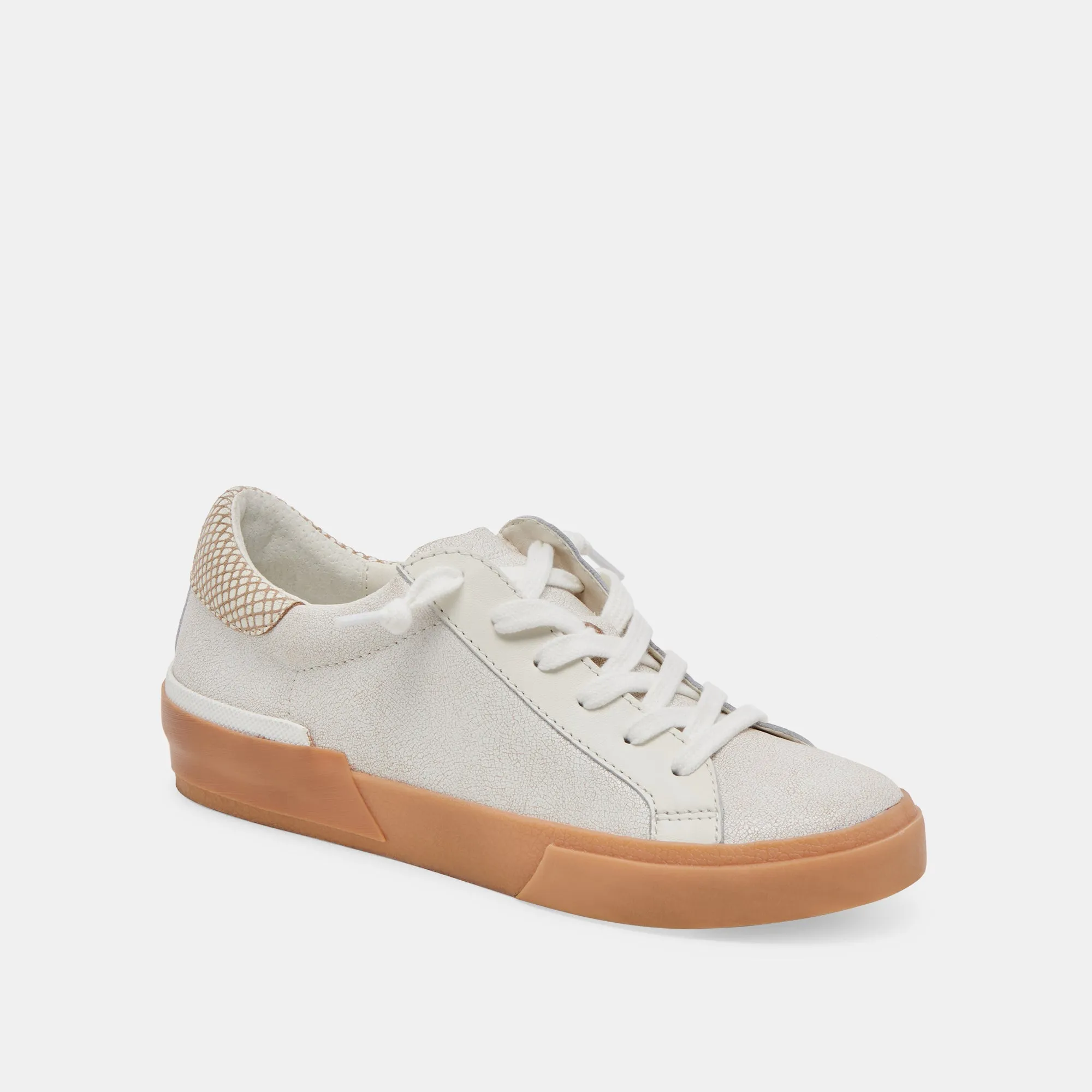 ZINA SNEAKERS ELFENBEIN MULTI GEBROCHENES LEDER