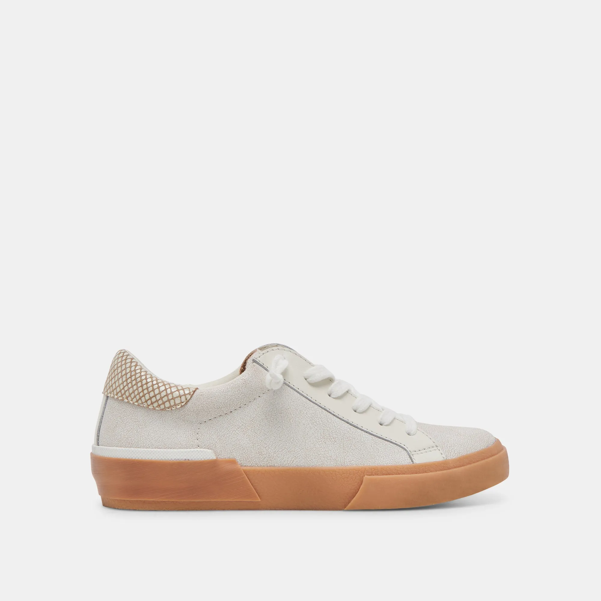 ZINA SNEAKERS ELFENBEIN MULTI GEBROCHENES LEDER